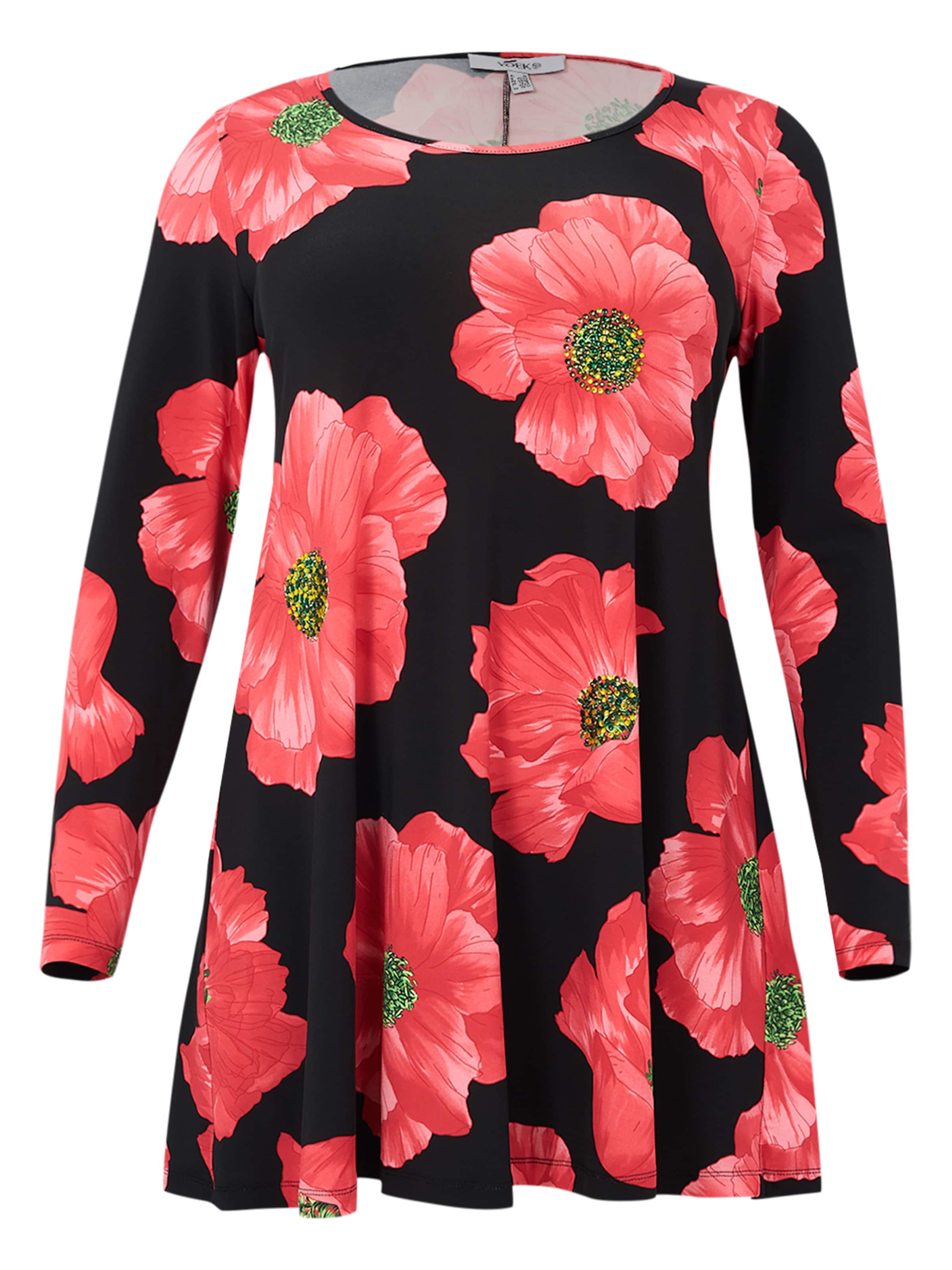 Tunique YOEK en rouge : devant