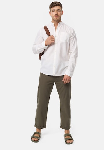 INDICODE JEANS Regular fit Button Up Shirt in White