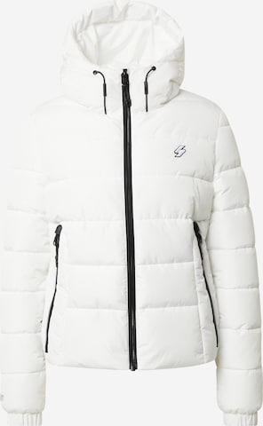 Superdry Tussenjas in Wit: voorkant