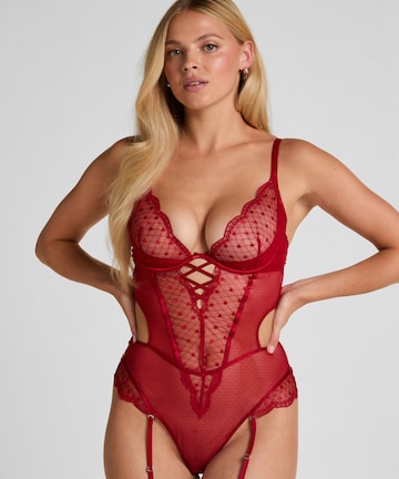Hunkemöller Body 'Cordelie' in Rood: voorkant