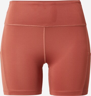 On Skinny Sports trousers in Red: front