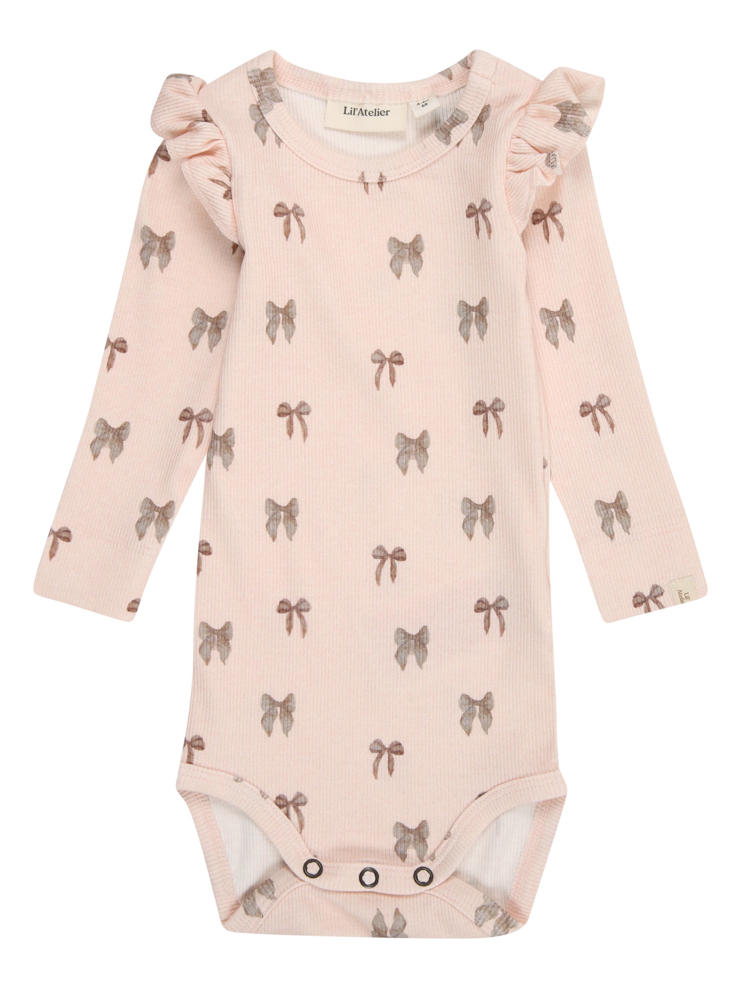 Lil'Atelier Бебешки гащеризони/боди 'NBFGavo' в розово: отпред