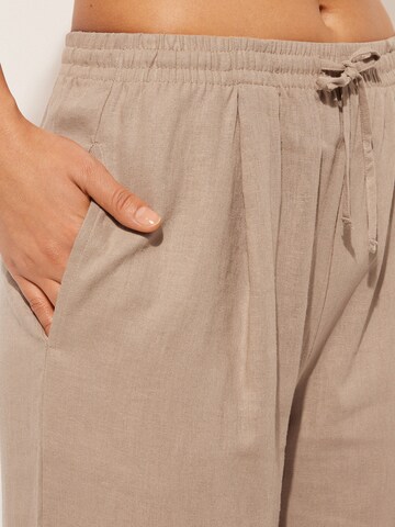 CALZEDONIA Wide leg Pants in Beige