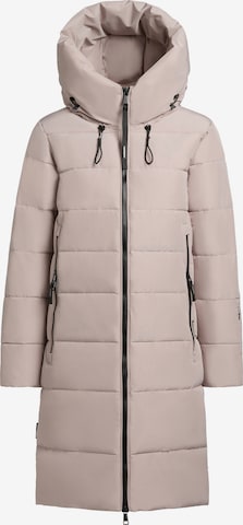 Manteau d’hiver ' JILIAS4 ' khujo en beige : devant