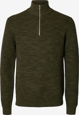 SELECTED Pullover 'SLHDane' in Grün: Vorderseite