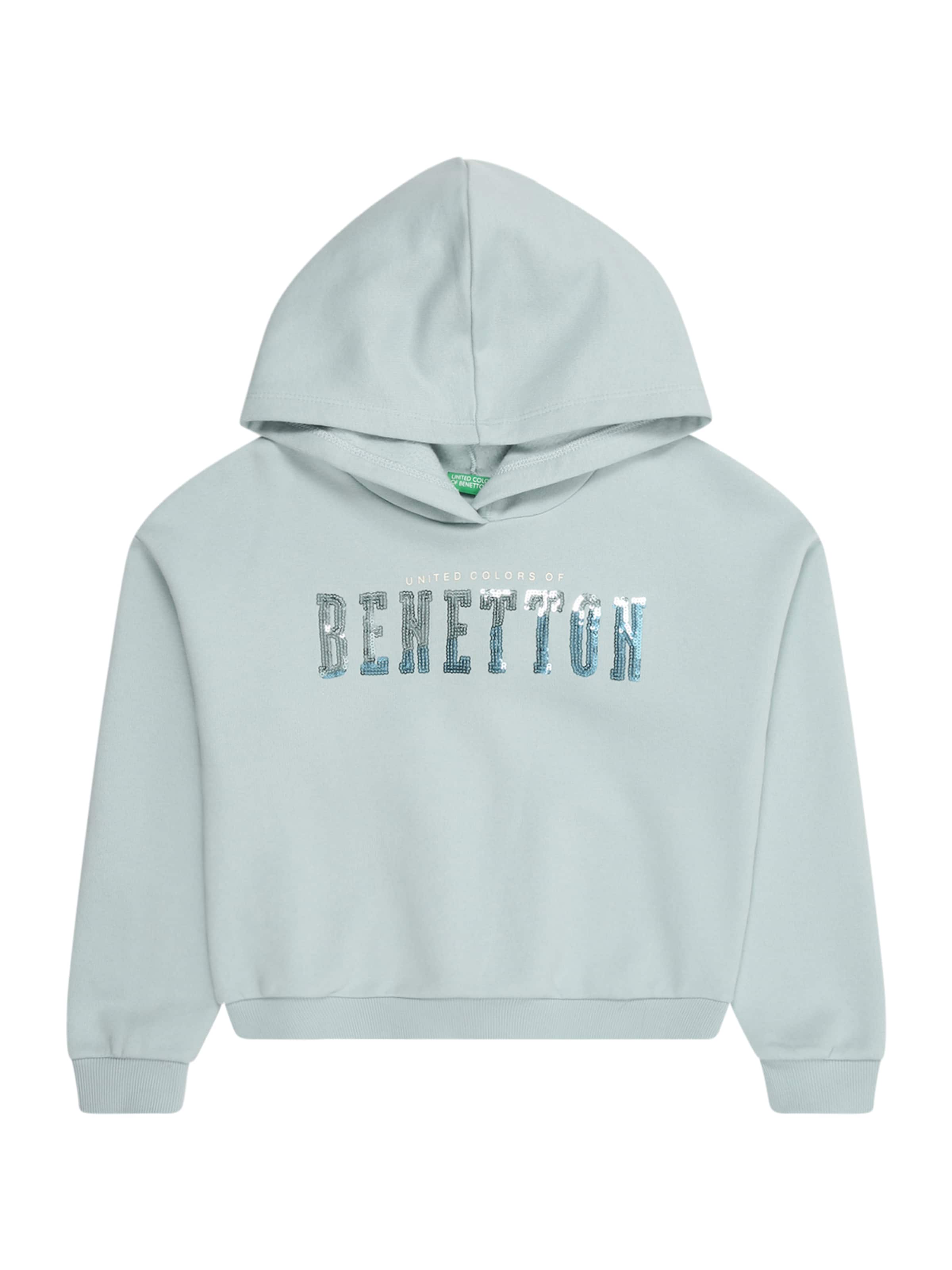 zaļš UNITED COLORS OF BENETTON Sportisks džemperis: no priekšpuses