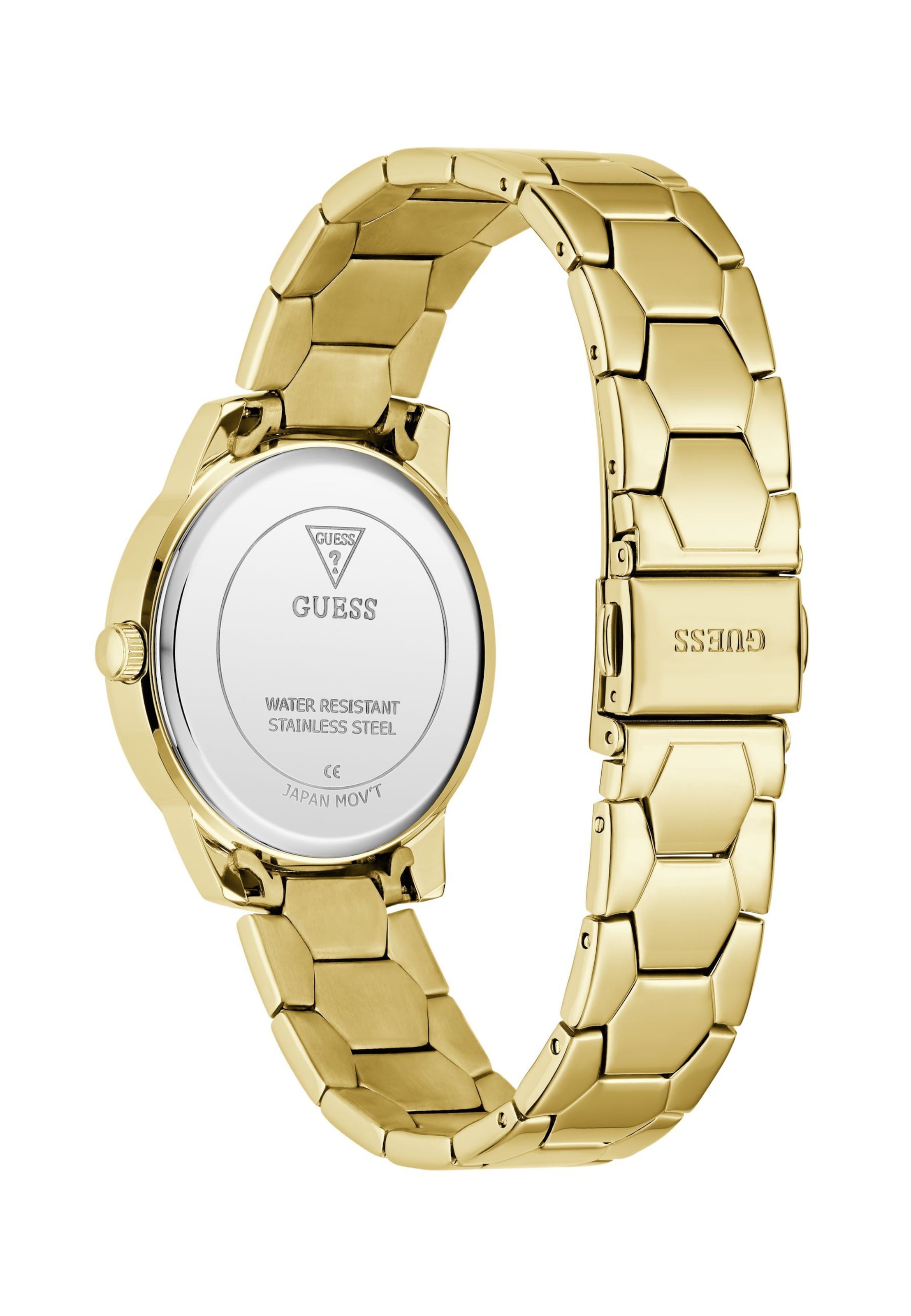 GUESS Analogt ur 'WINNI' i guld