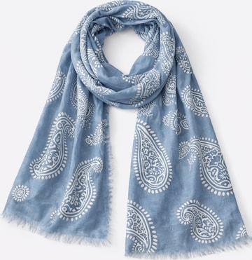 COLLEZIONE ALESSANDRO Scarf 'Paisley' in Blue: front