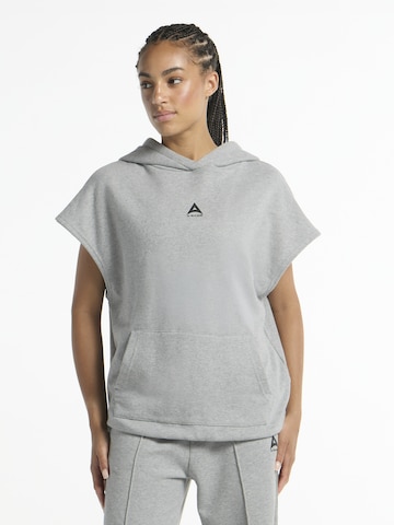 pilka A-Game Megztinis be užsegimo 'Cropped Sleeveless Hoodie': priekis