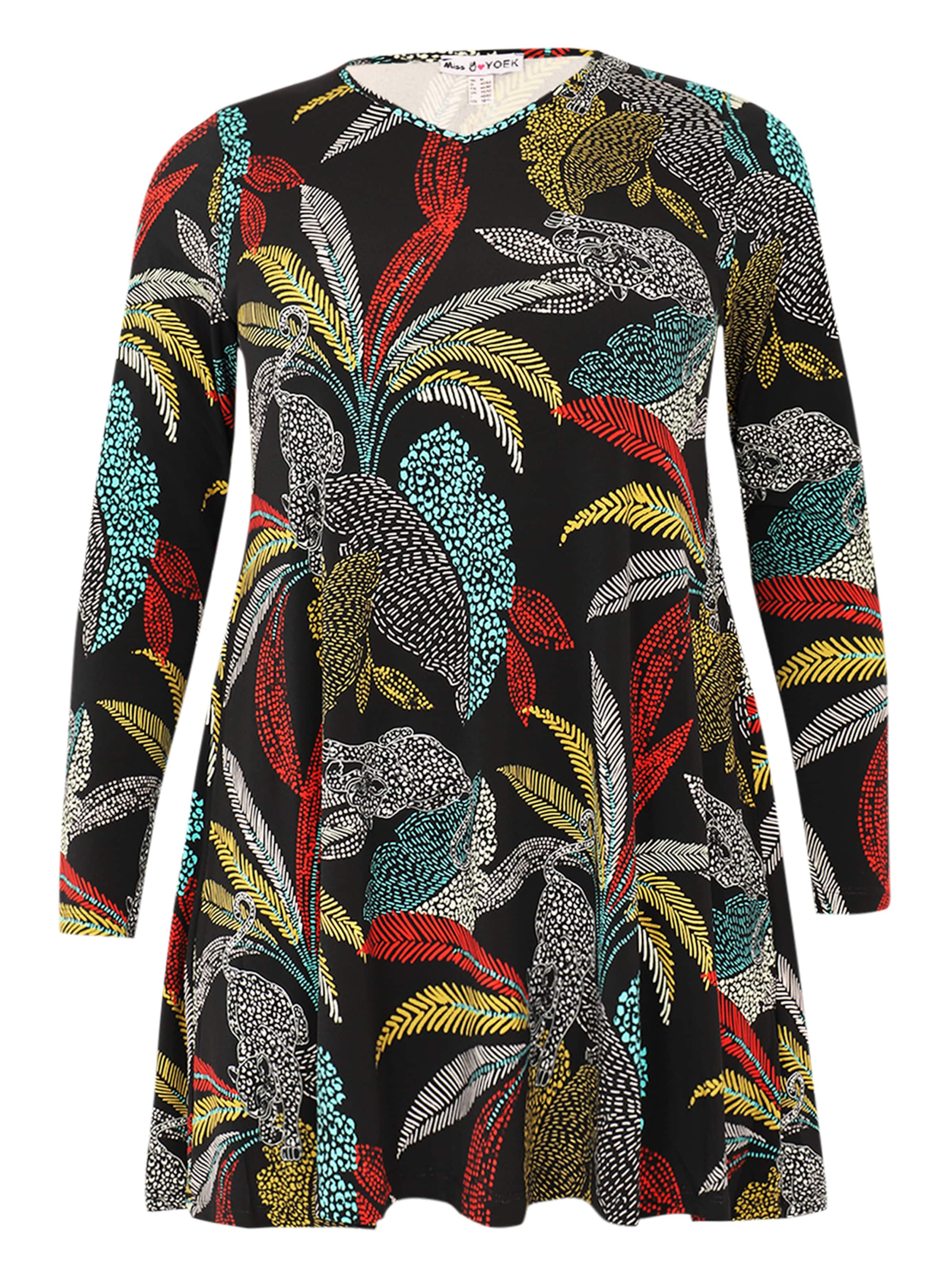 YOEK Tuniek in Zwart: voorkant