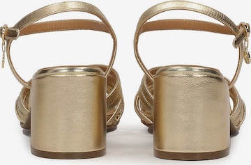 Sandalo con cinturino di Kazar in oro