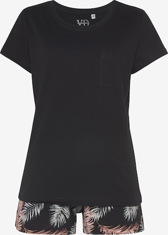 VIVANCE Pyjamashortsit värissä musta: etupuoli