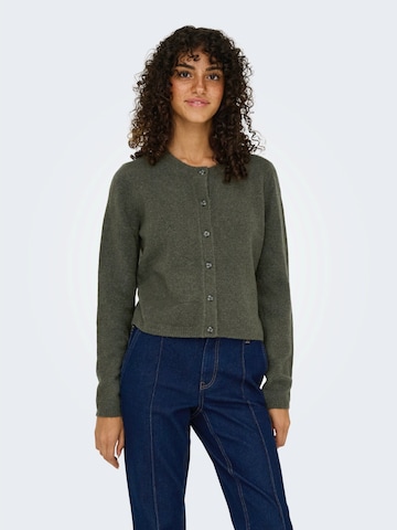 JDY Knit cardigan 'JDYCHLOE' in Grey: front
