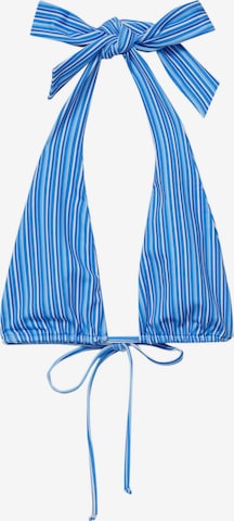 Pull&Bear T-shirt Bikini top in Blue: front