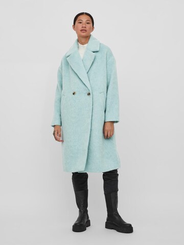 VILA Between-Seasons Coat 'Alissi' in Blue: front