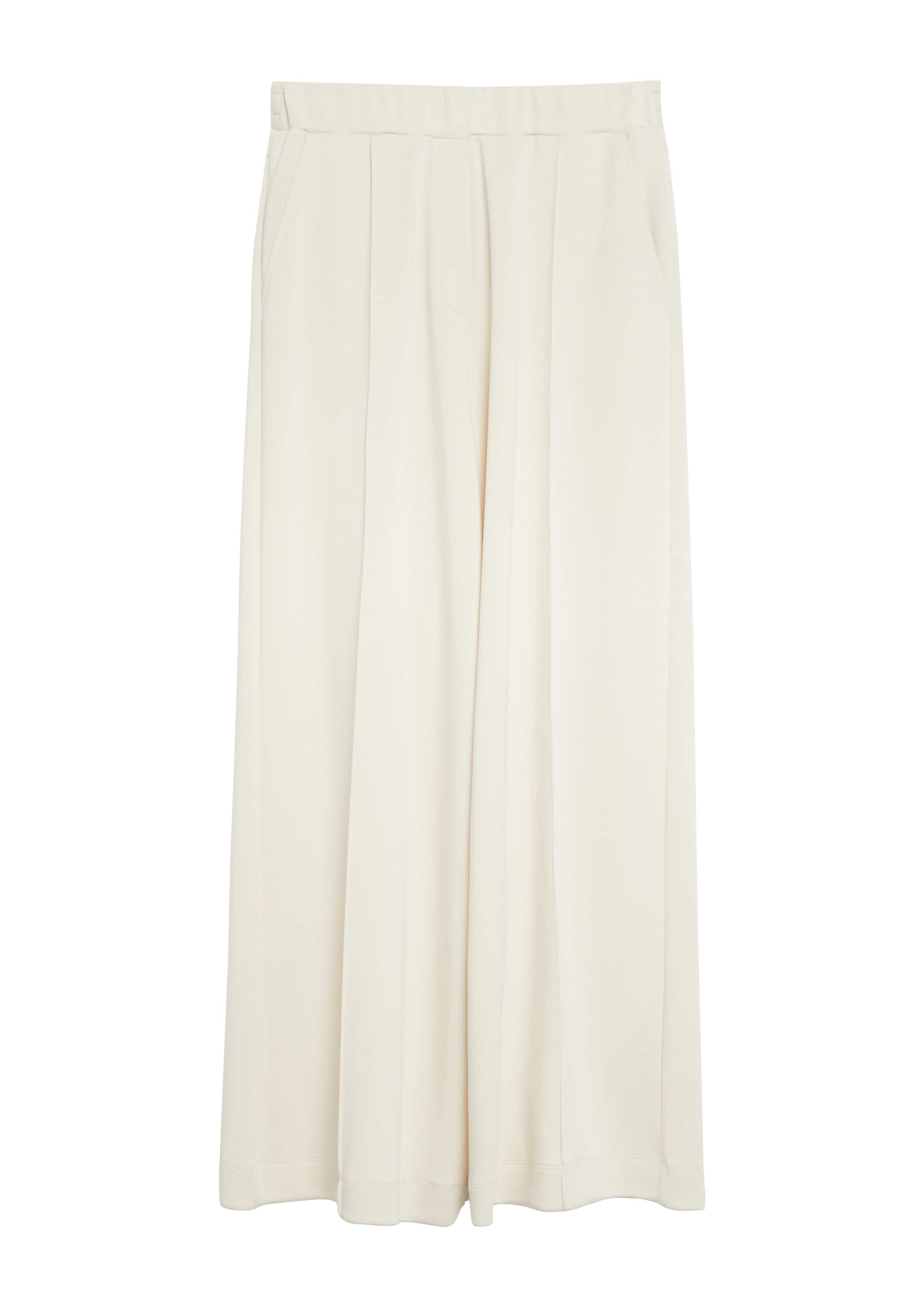 Wide Leg Pantalon COMMA en beige : devant