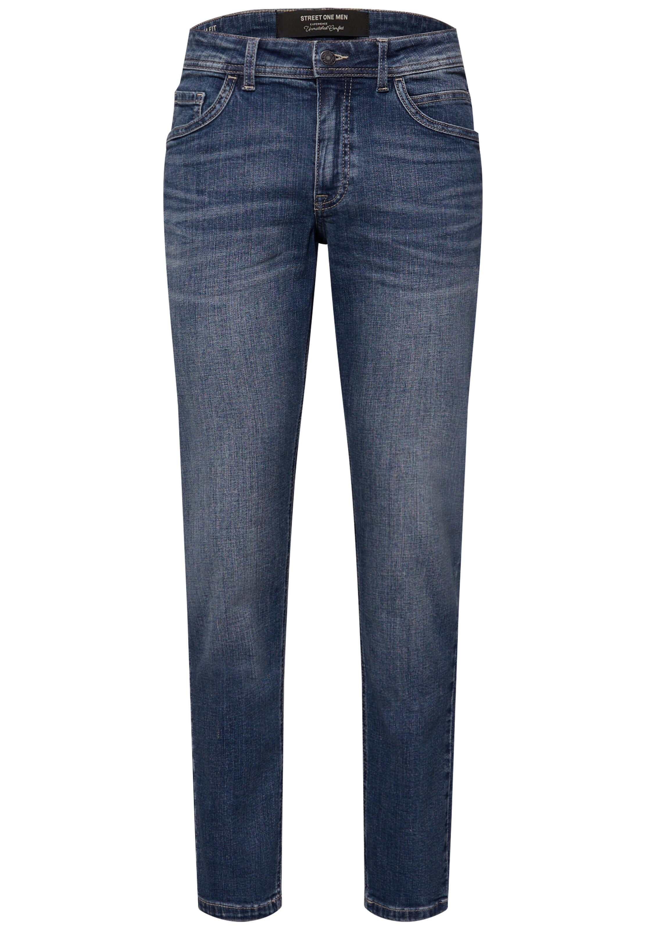 Street One MEN Slim fit Jeans in Blue: front