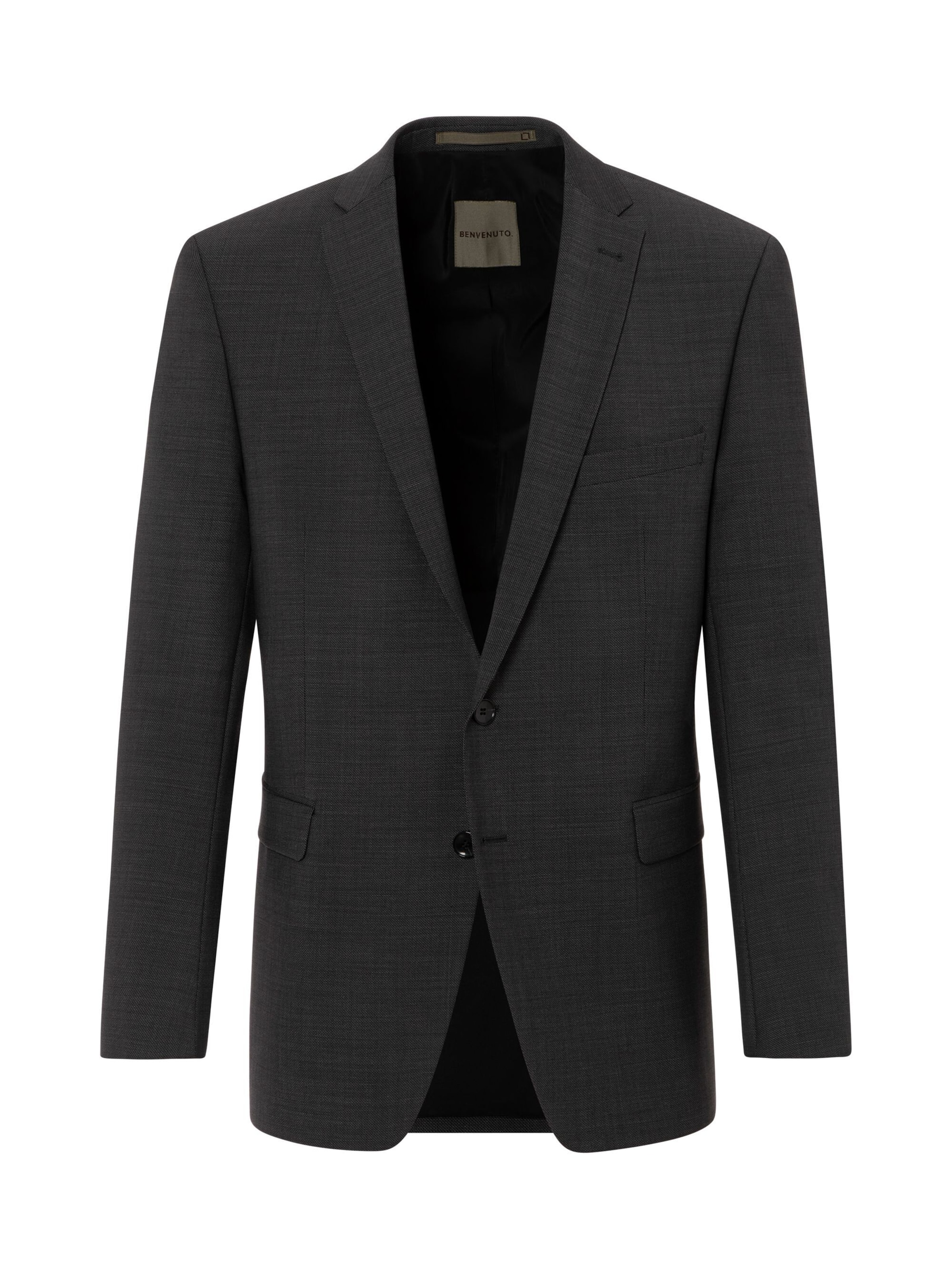 BENVENUTO Regular Fit Sakko 'Romeo' in Grau: Vorderseite