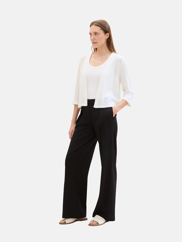 TOM TAILOR Knit cardigan in White