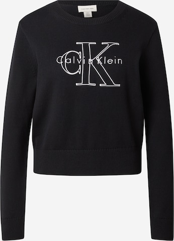 Calvin Klein Jeans Regular Sweater in Black: front