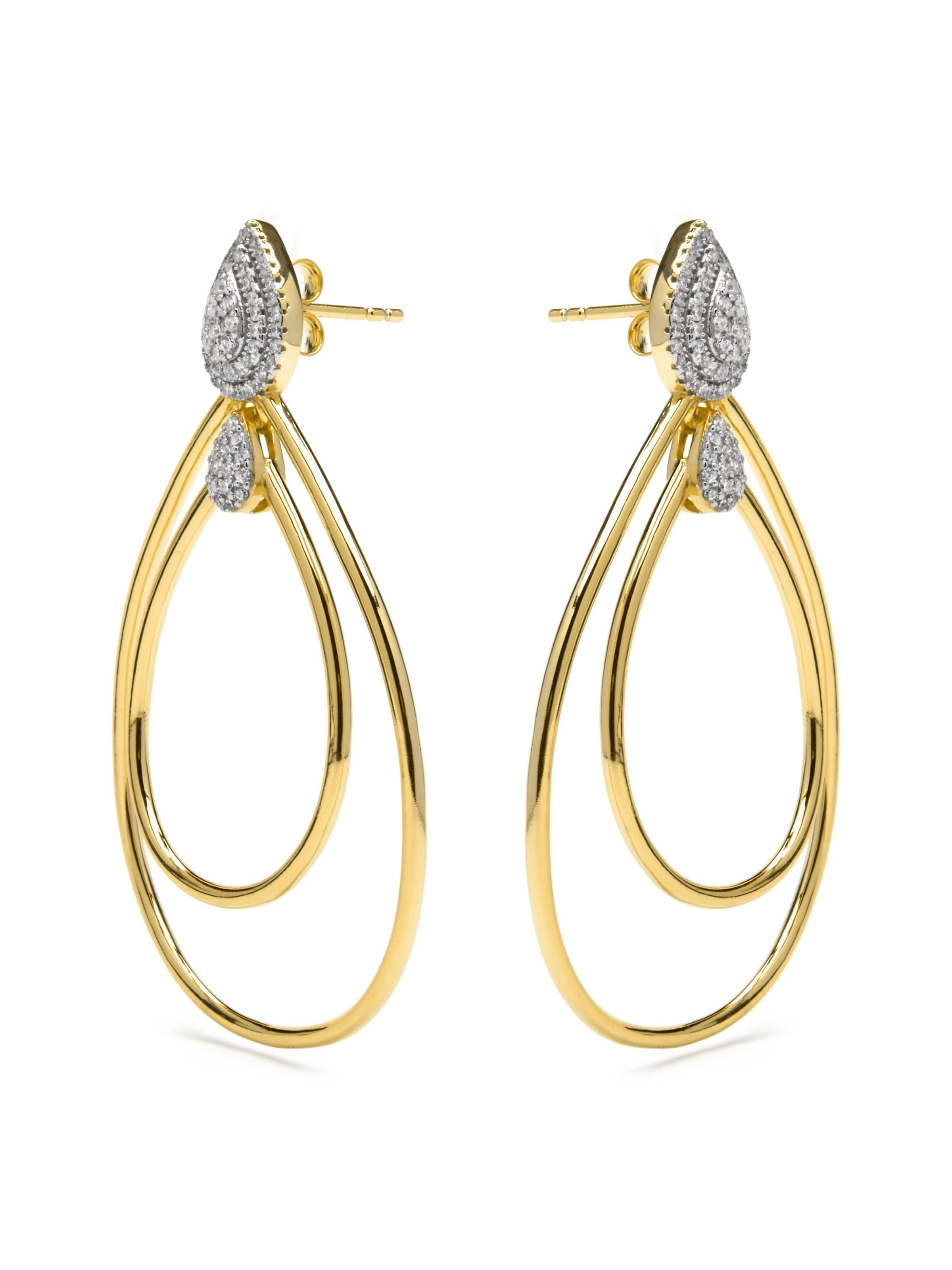 Luxenter Earrings 'HYKA' in White