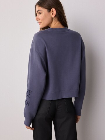 Next Sweatshirt 'Conversational Sketch' in Blue