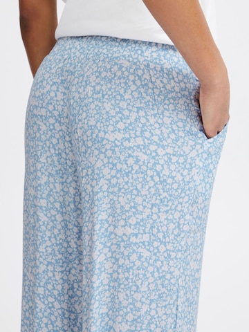 ICHI Regular Broek ' Marrakech ' in Blauw