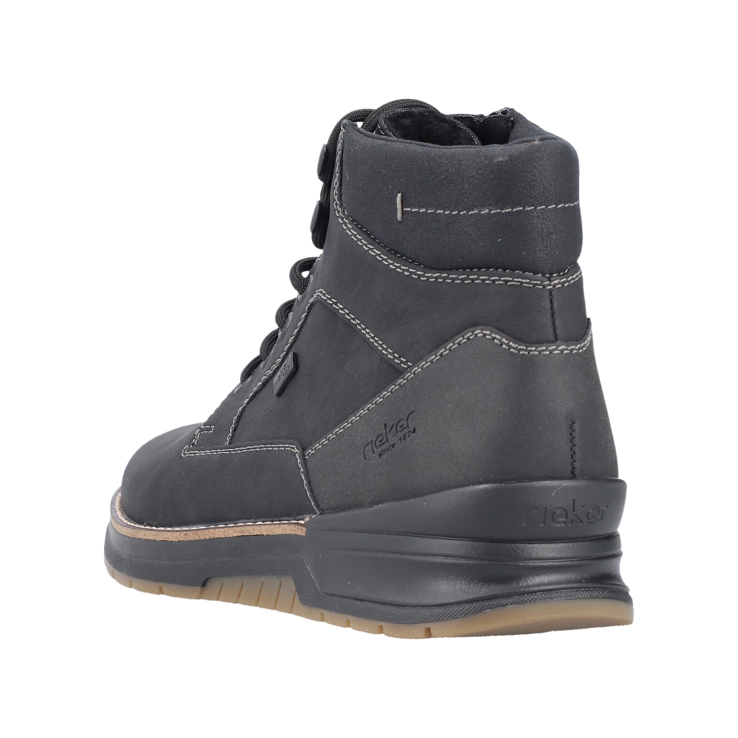 Bottines à lacets Rieker en noir