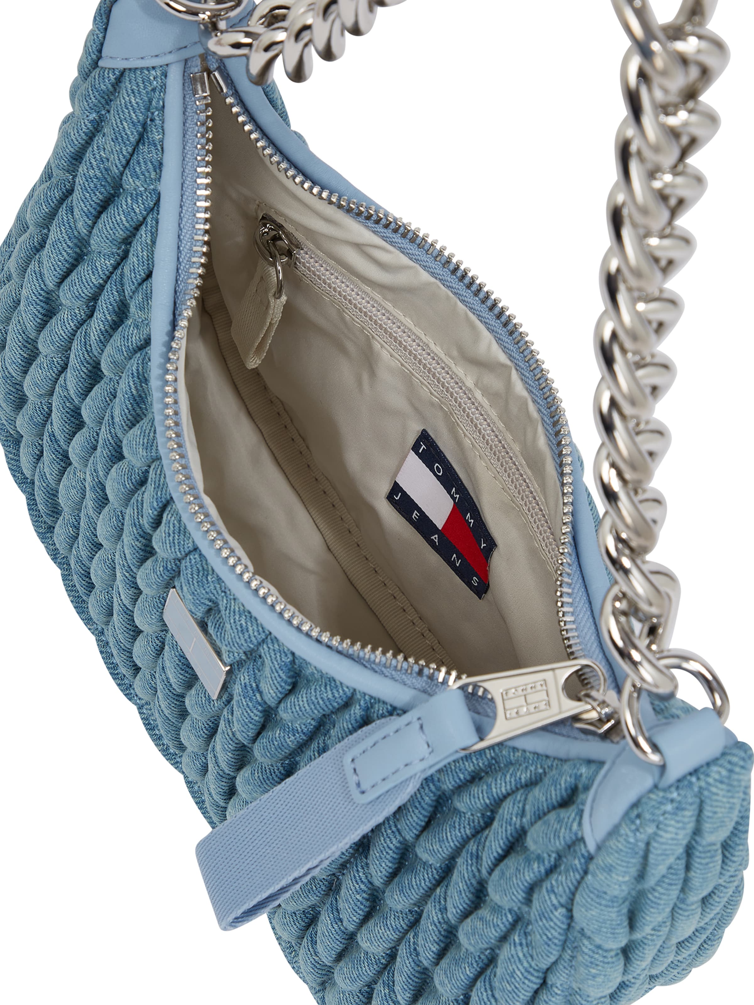 Tommy Jeans Schoudertas 'ICONIC' in Blauw