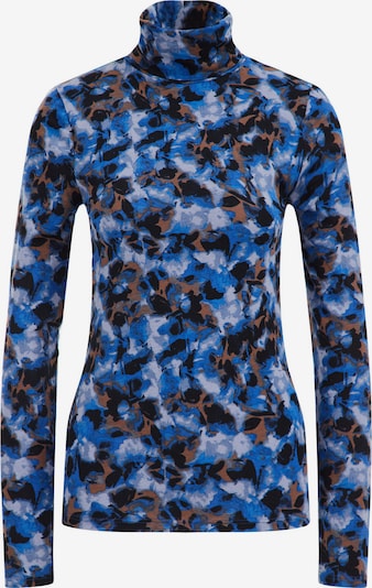 WE Fashion Tričko - chladná modrá / světlemodrá / tmavě modrá / hnědá / černá, Produkt