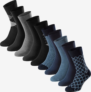 SCHIESSER Freizeitsocken ' Bluebird ' in Mischfarben: Vorderseite