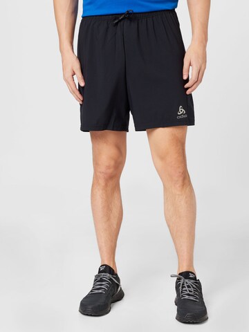 ODLO Regular Workout Pants in Black: front