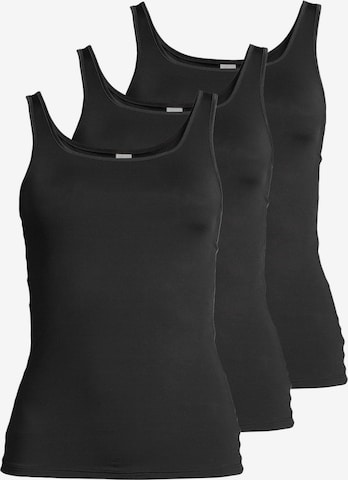 Nina von C. Unterhemd 'Pure' in Schwarz: Vorderseite