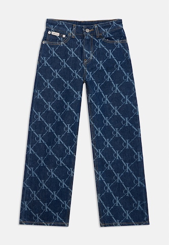 Calvin Klein Jeans Loosefit Jeans in Blauw: voorkant