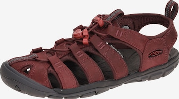 KEEN Sandale 'KEEN Clearwater Outdoor Damen Sandale rot Leder 1025088' in Rot: Vorderseite