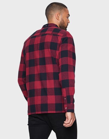 Threadbare Regular fit Button Up Shirt 'Logan' in Red