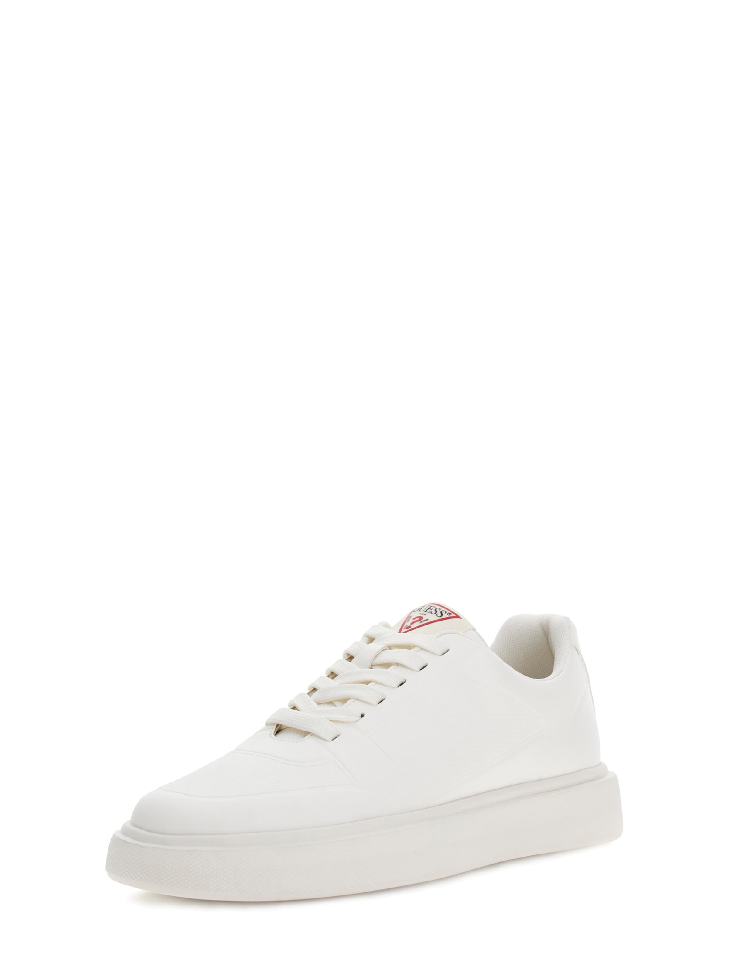 GUESS Matalavartiset tennarit 'PLEZIA' värissä valkoinen: etupuoli