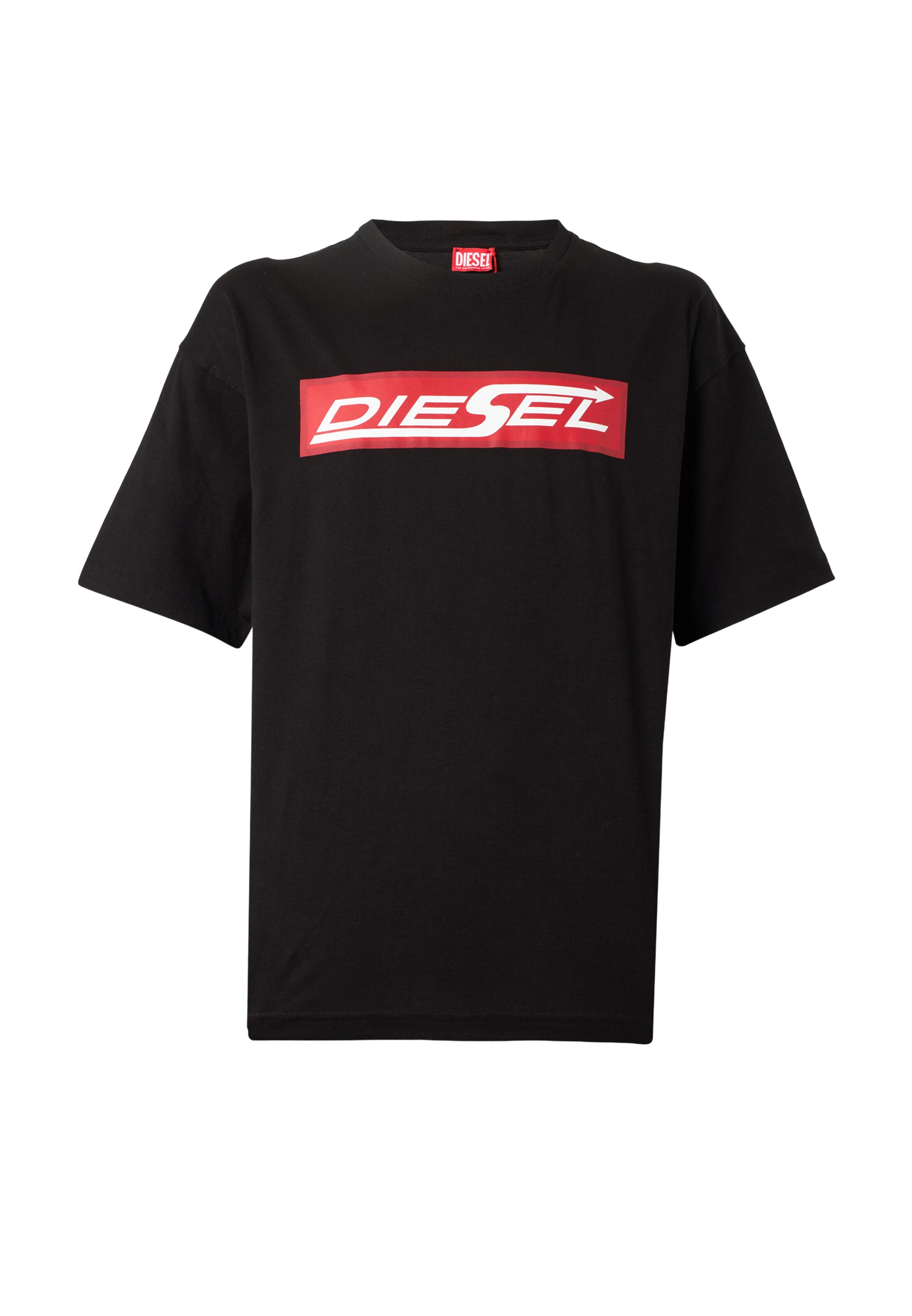 DIESEL T-Shirt en XS en rouge / noir / blanc, Vue avec produit