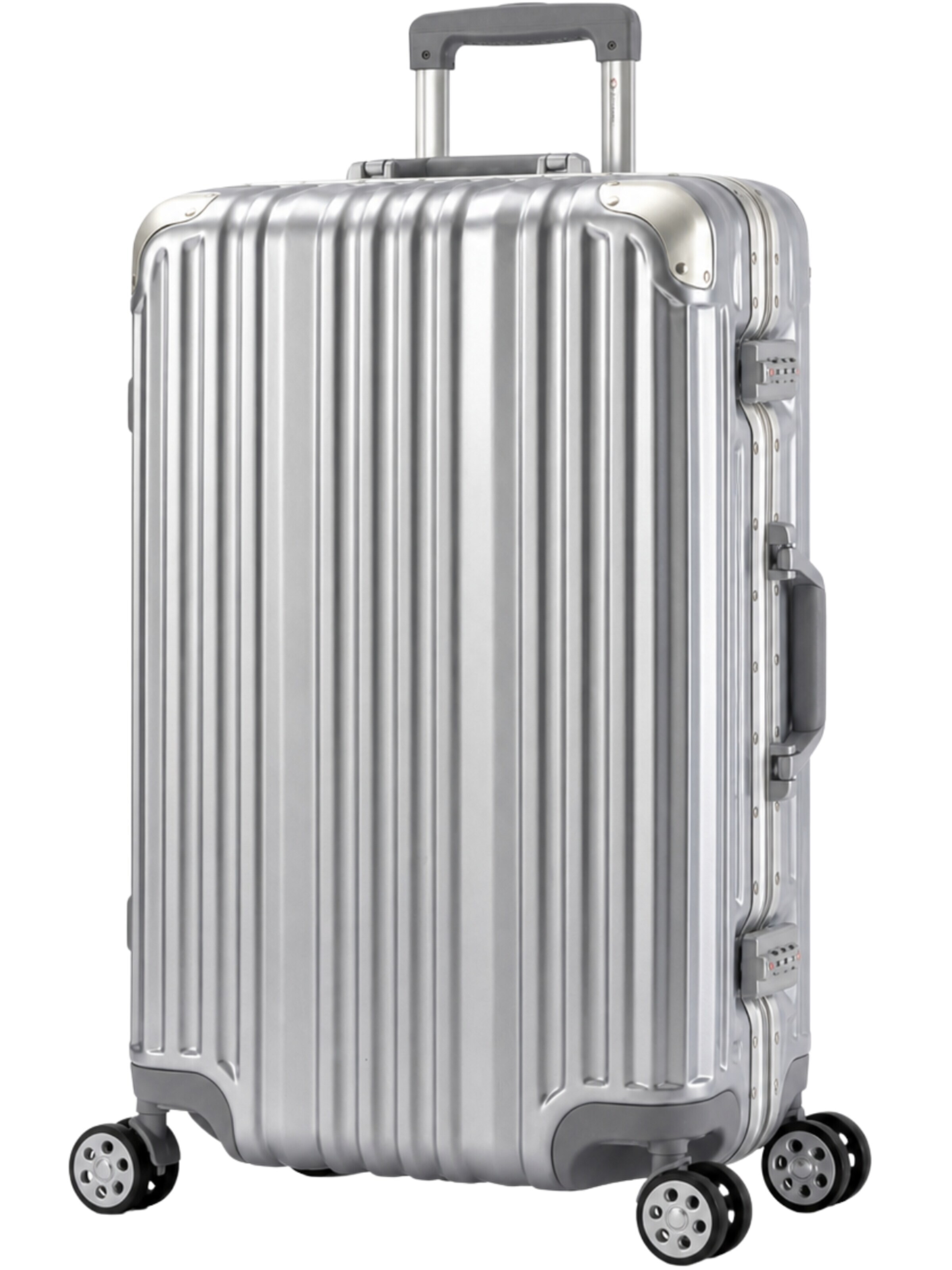 Travelhouse Suitcase 'London' in Silver: front