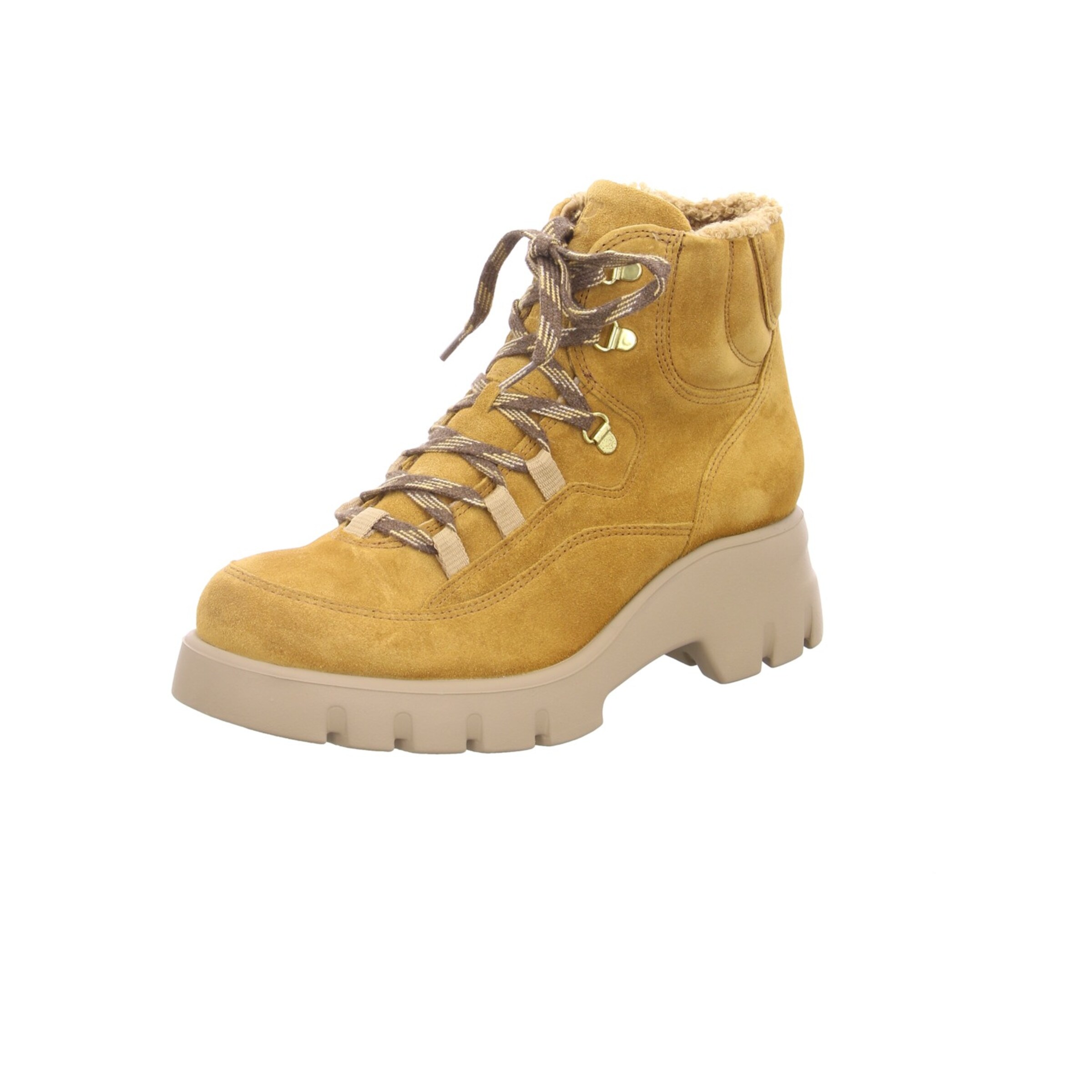 Paul Green Lace-up boot in Yellow