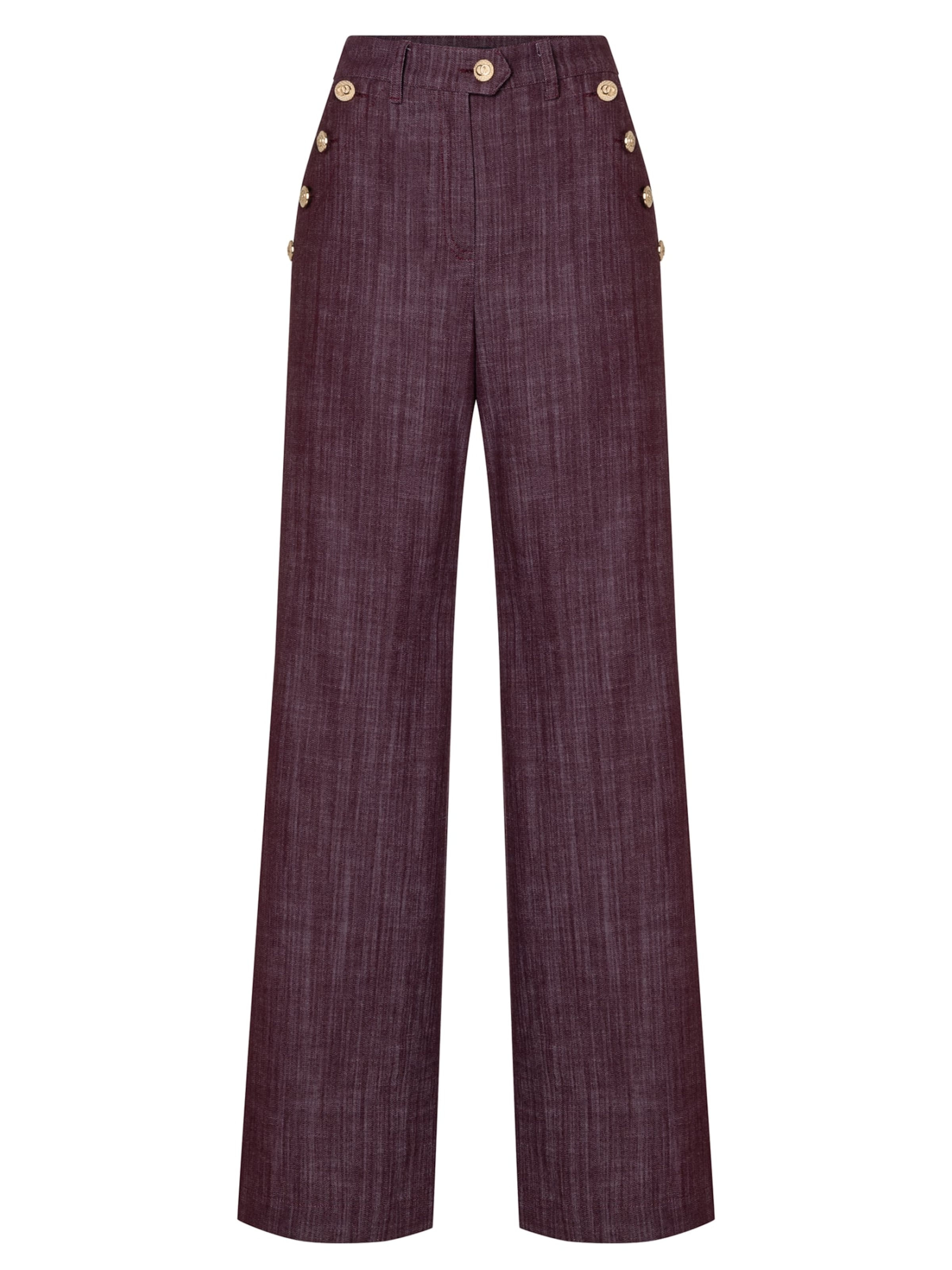 Ana Alcazar Flared Broek 'Endyria' in Lila: voorkant