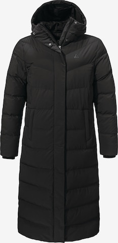 Schöffel Outdoormantel 'Urban Down' in Zwart: voorkant