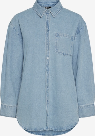 Camicia da donna 'Maisie' di PIECES in blu: frontale