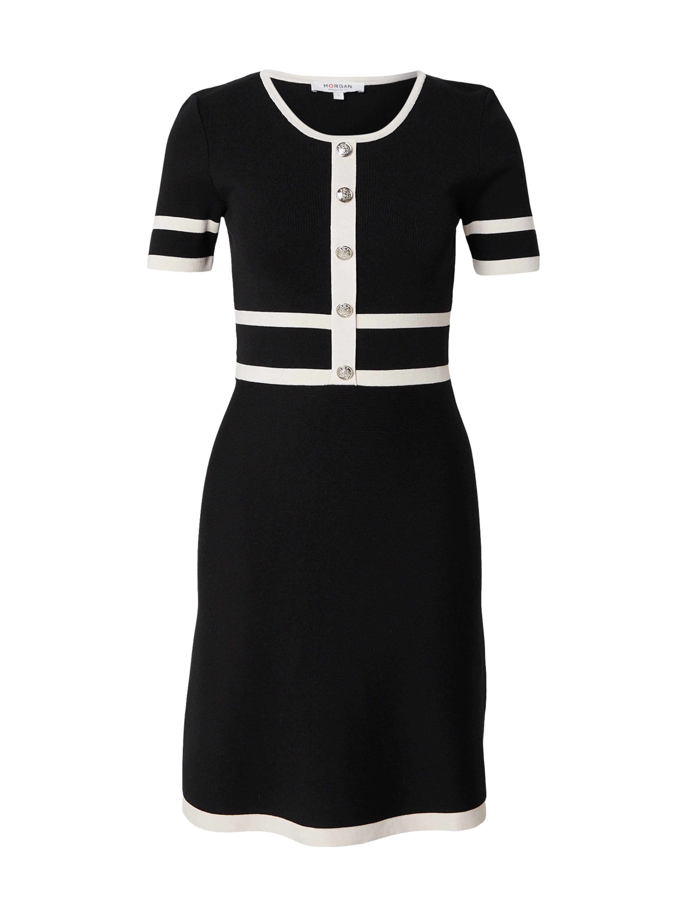 Morgan Плетена рокля '231-RMLALA' в черно: отпред