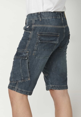 KOROSHI Regular Cargojeans in Blauw