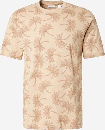 Only & Sons T-shirt 'ONSMALDINI' i beige: framsida
