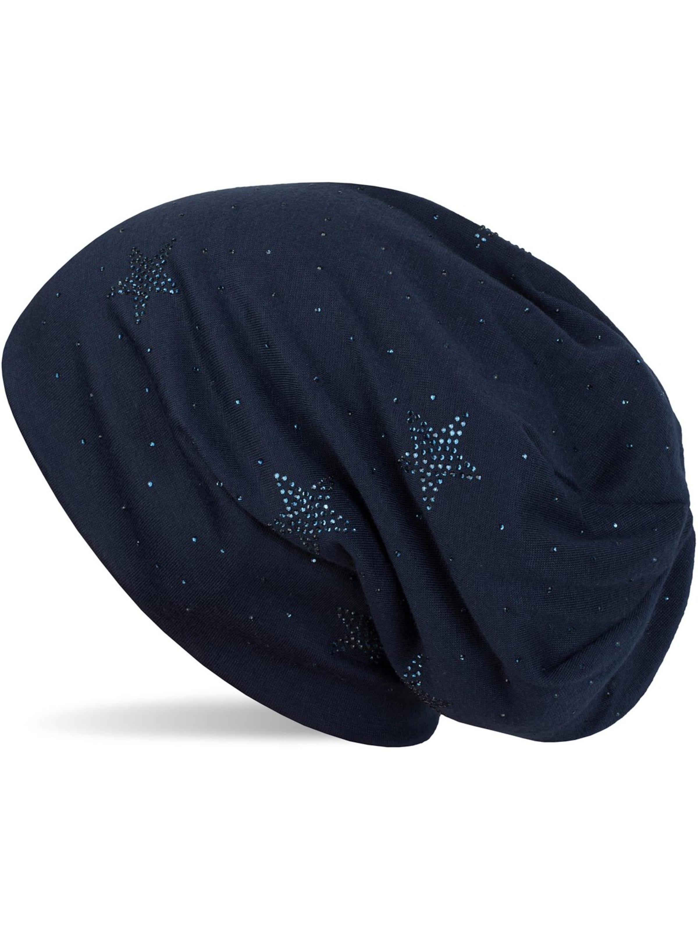 styleBREAKER Beanie 'Beanie mit Strass Sterne' in Night blue, Item view