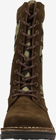 FLY LONDON Lace-Up Ankle Boots in Brown