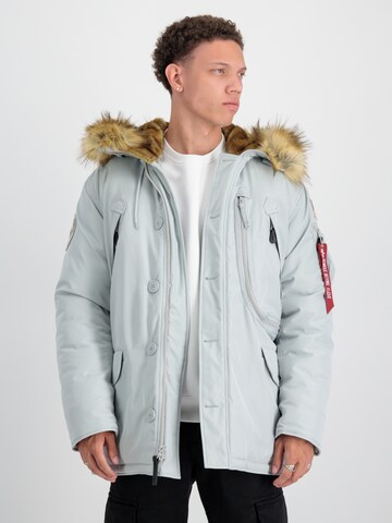 ALPHA INDUSTRIES Vinterparkas 'Polar' i grå: framsida