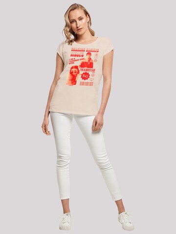 F4NT4STIC Shirt 'Sex Education Otis Talking Helps Netflix TV Series' in Beige